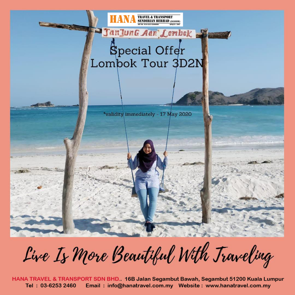 3D2N LOMBOK TOUR SPECIAL OFFER 2020